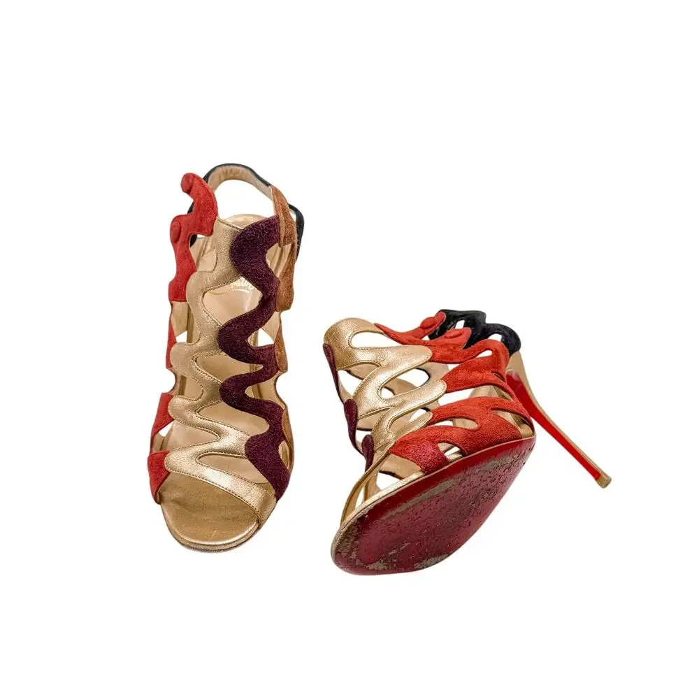 Christian Louboutin Valonana 100 Cage Heels size 38.5